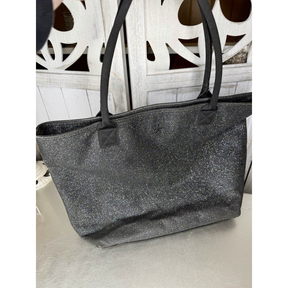 Rebel Dream Cheer Bag Black Tote Multicolor Glitter Top Handle Cheerleading